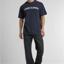 Мъжка тениска urban Classics UC College Logo navy
