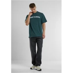 Мъжка тениска Urban Classics UC College Logo bottlegreen