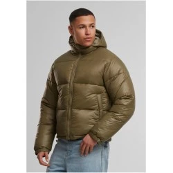 Мъжко Пухено Яке Shiny Puffer Jacket With Hood tiniolive XXL