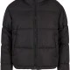 Суичър Ladies Peached Puffer Jacket With Hood black XXL