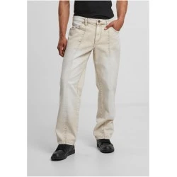 Мъжки Дънки Wide Leg Denim With Dividing Seams white dirty washed 44