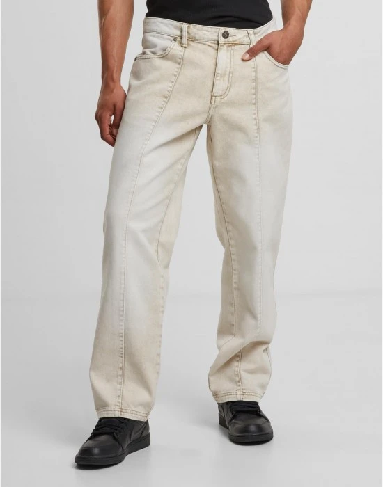 Мъжки Дънки Wide Leg Denim With Dividing Seams white dirty washed 44