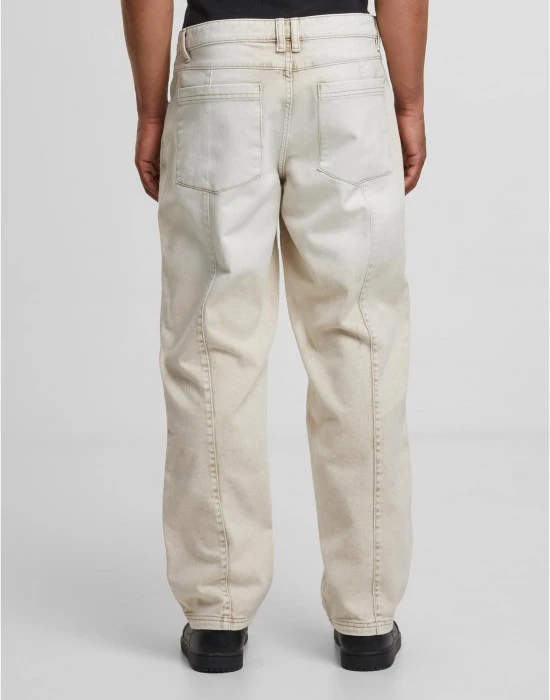 Мъжки Дънки Wide Leg Denim With Dividing Seams white dirty washed 44