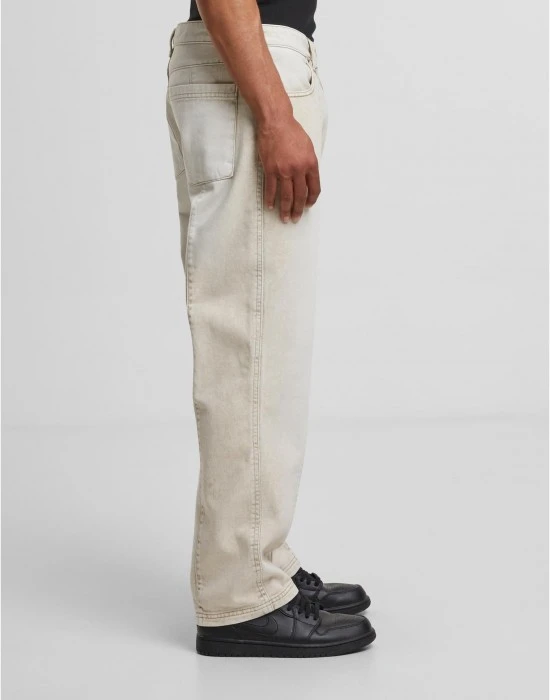 Мъжки Дънки Wide Leg Denim With Dividing Seams white dirty washed 44