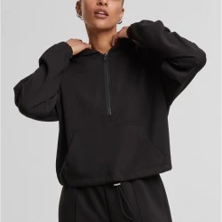 Суичър Ladies Soft Touch Zip Hoodie black XXL