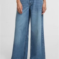 Дамски Дънки Ladies Wide Leg Denim mid deep blue washed 29