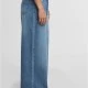 Дамски Дънки Ladies Wide Leg Denim mid deep blue washed 29