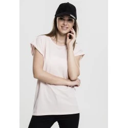 Дамска тениска с U-образно деколте Urban Classics pink