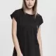 Дамска тениска с U-образно деколте Urban Classics black, Тениски - Hoodstyle.bg