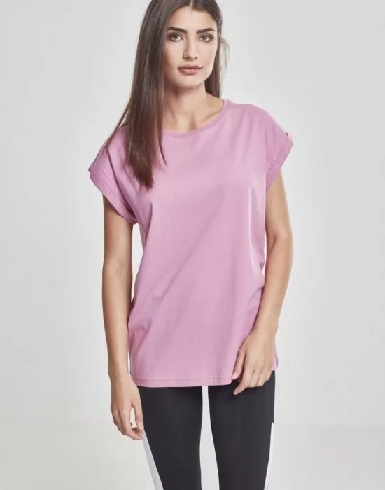Дамска тениска с U-образно деколте Urban Classics coolpink, Тениски - Hoodstyle.bg