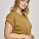 Дамска тениска с U-образно деколте Urban Classics nut, Тениски - Hoodstyle.bg