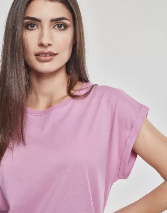 Дамска тениска с U-образно деколте Urban Classics coolpink, Тениски - Hoodstyle.bg