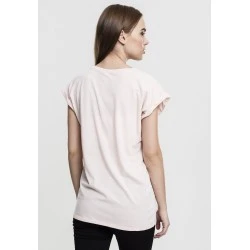 Дамска тениска с U-образно деколте Urban Classics pink