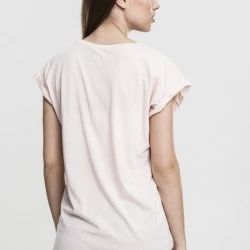 Дамска тениска с U-образно деколте Urban Classics pink