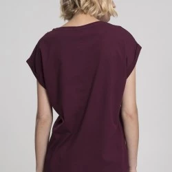 Дамска тениска с U-образно деколте Urban Classics cherry