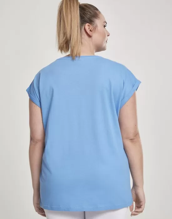 Дамска тениска с U-образно деколте Urban Classics horizonblue, Тениски - Hoodstyle.bg