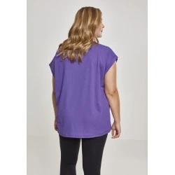 Дамска тениска с U-образно деколте Urban Classics ultraviolet