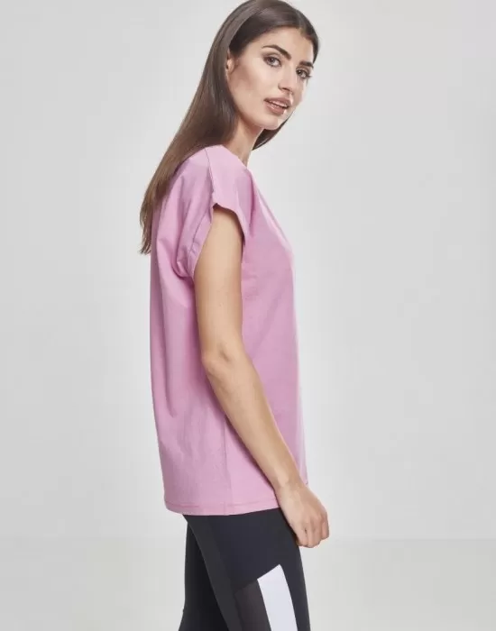 Дамска тениска с U-образно деколте Urban Classics coolpink, Тениски - Hoodstyle.bg