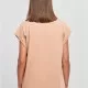 Дамска тениска в цвят праскова Urban Classics Ladies Shoulder Tee, Тениски - Hoodstyle.bg