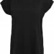 Дамска тениска с U-образно деколте Urban Classics black, Тениски - Hoodstyle.bg