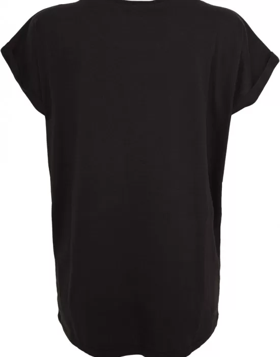 Дамска тениска с U-образно деколте Urban Classics black, Тениски - Hoodstyle.bg