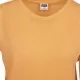 Дамска тениска в оранжев цвят Urban Classics Ladies Extended Shoulder Tee papaya, Тениски - Hoodstyle.bg
