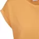 Дамска тениска в оранжев цвят Urban Classics Ladies Extended Shoulder Tee papaya, Тениски - Hoodstyle.bg