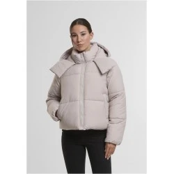 Суичър Ladies Hooded Collar Puffer Jacket cloud XS