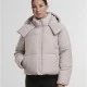 Суичър Ladies Hooded Collar Puffer Jacket cloud XS