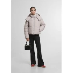 Суичър Ladies Hooded Collar Puffer Jacket cloud XS
