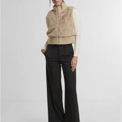 Грейка Ladies Cropped Faux Fur Vest wetsand XS