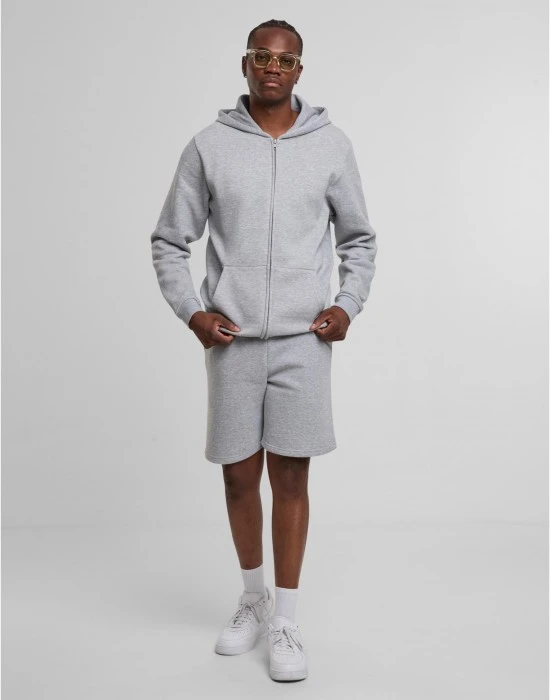 Суичър Basic Essential Zip Hoody heathergrey XXL