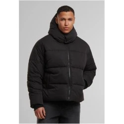 Мъжко Пухено Яке Puffer Jacket With Flap Hood black XXL