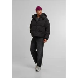 Мъжко Пухено Яке Puffer Jacket With Flap Hood black XXL