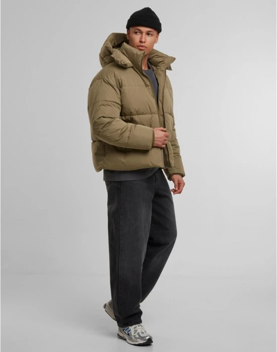 Мъжко Пухено Яке Puffer Jacket With Flap Hood tiniolive XXL