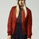 Дамско яке бомбър Urban Classics в цвят бордо, Якета - Hoodstyle.bg