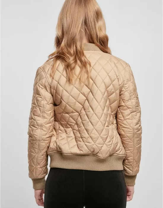 Дамско яке тип бомбър в бежов цвят Urban Classics Jacket, Якета - Hoodstyle.bg