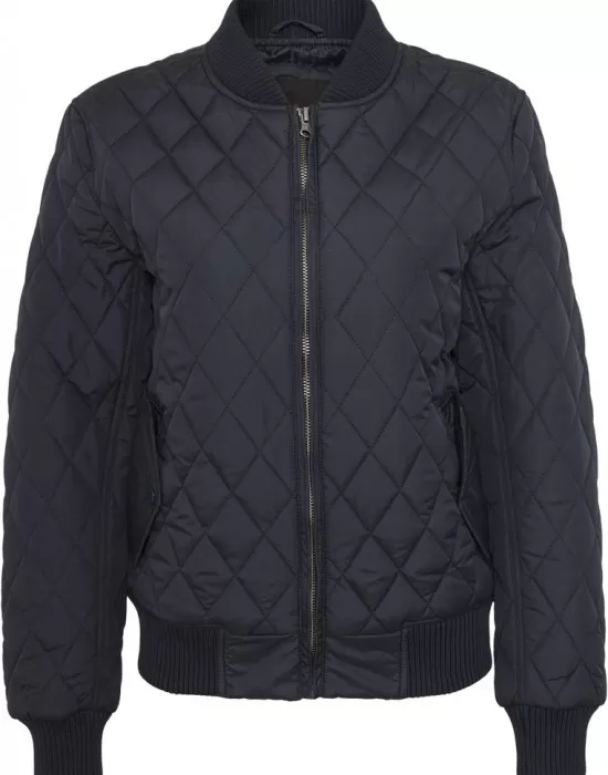 Дамско яке бомбър Urban Classics в тъмносин цвят, Якета - Hoodstyle.bg