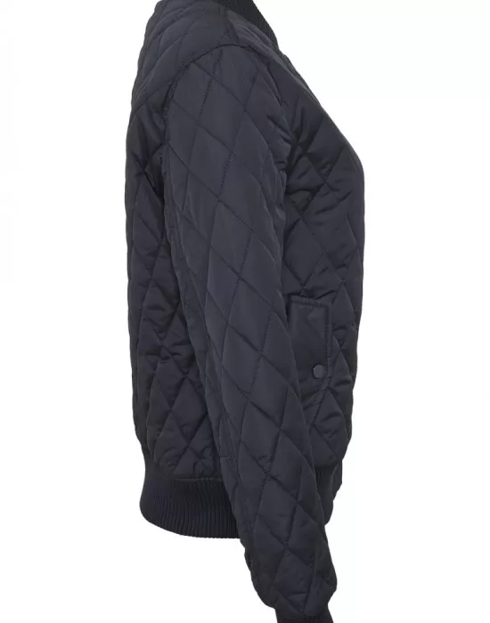 Дамско яке бомбър Urban Classics в тъмносин цвят, Якета - Hoodstyle.bg