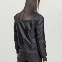 Дамско черно яке тип бомбър Urban Classics Basic
