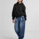 Суичър Ladies Oversized Bonded Sherpa Hoody black XXL