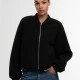 Дамско Бомбър ЯкеLadies Structured Bomber Jacket black XXL