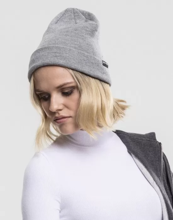 Зимна шапка Бийни сива Urban Classics Beanie TB811, Шапки бийнита - Hoodstyle.bg