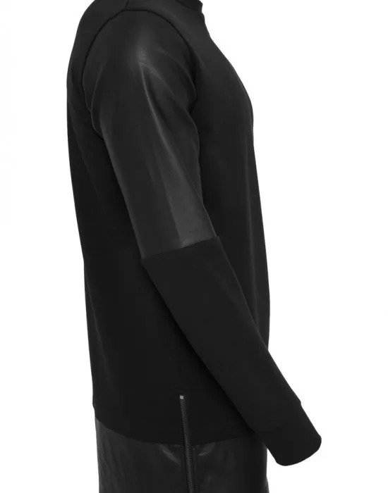 Дълга блуза с ципове Urban Classics в черен цвят, Блузи - Hoodstyle.bg