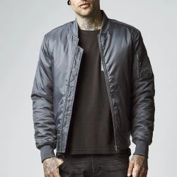 Мъжко тъмносиво яке тип бомбър Urban Classics cool grey