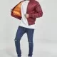 Мъжко яке тип бомбър Urban Classics burgundy в бордо, Бомбъри - Hoodstyle.bg