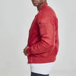 Мъжко червено яке тип бомбър Urban Classics fire red