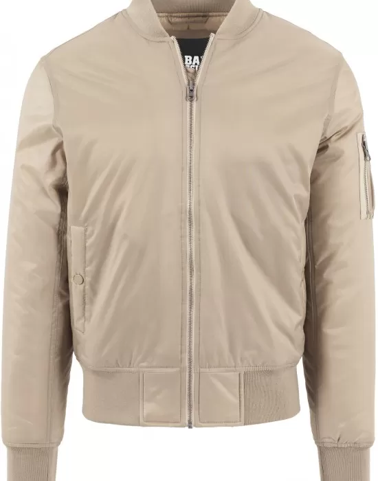 Мъжко бежово яке тип бомбър Urban Classics beige, Якета Пролет / Есен - Hoodstyle.bg