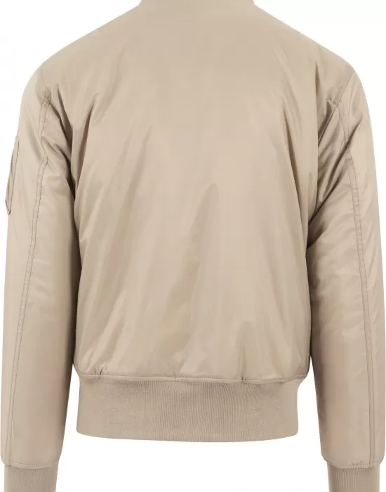 Мъжко бежово яке тип бомбър Urban Classics beige, Якета Пролет / Есен - Hoodstyle.bg