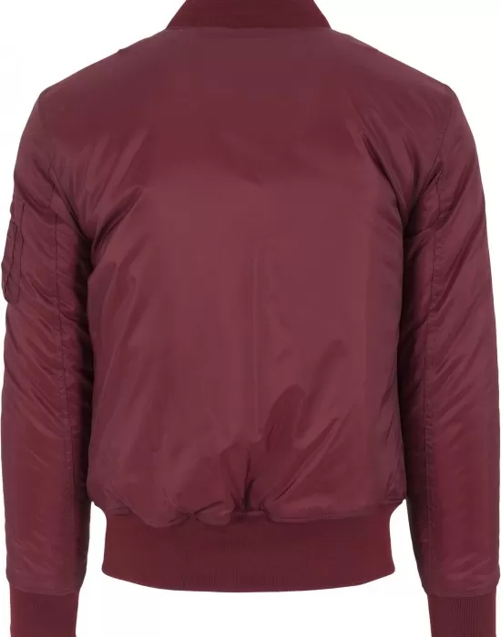 Мъжко яке тип бомбър Urban Classics burgundy в бордо, Бомбъри - Hoodstyle.bg